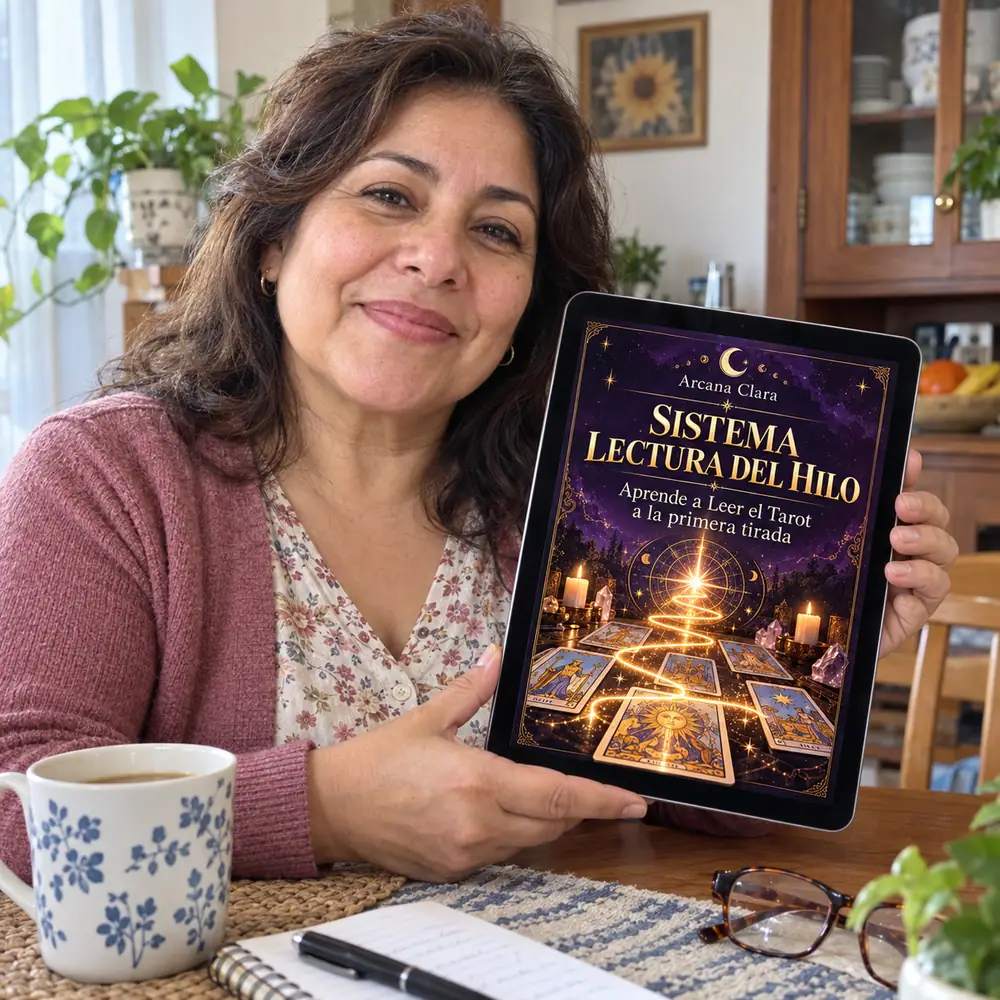 Carmela K. con el Sistema de Lectura Hilada