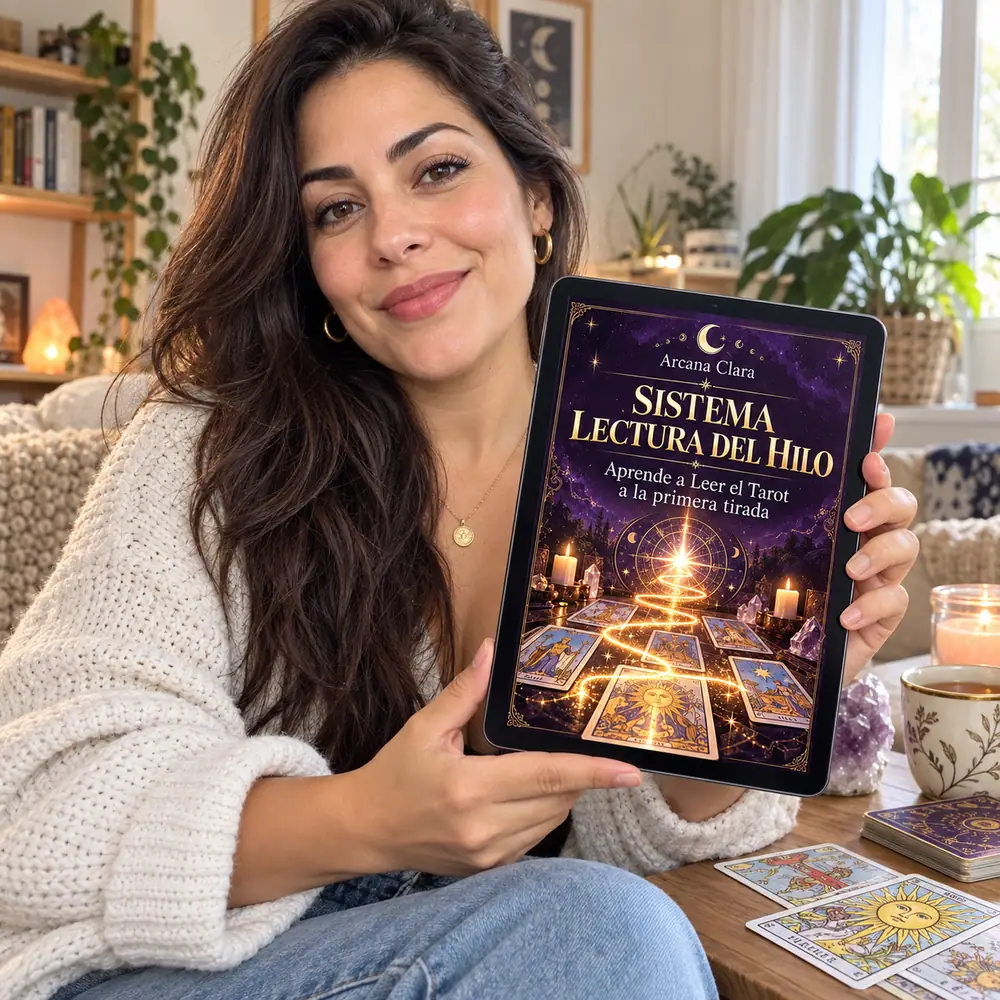 Lucía M. con el Sistema de Lectura Hilada